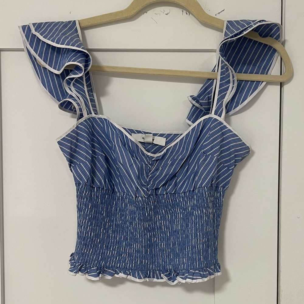 Likely crop top - tailored so straps are shorter (fits great now)